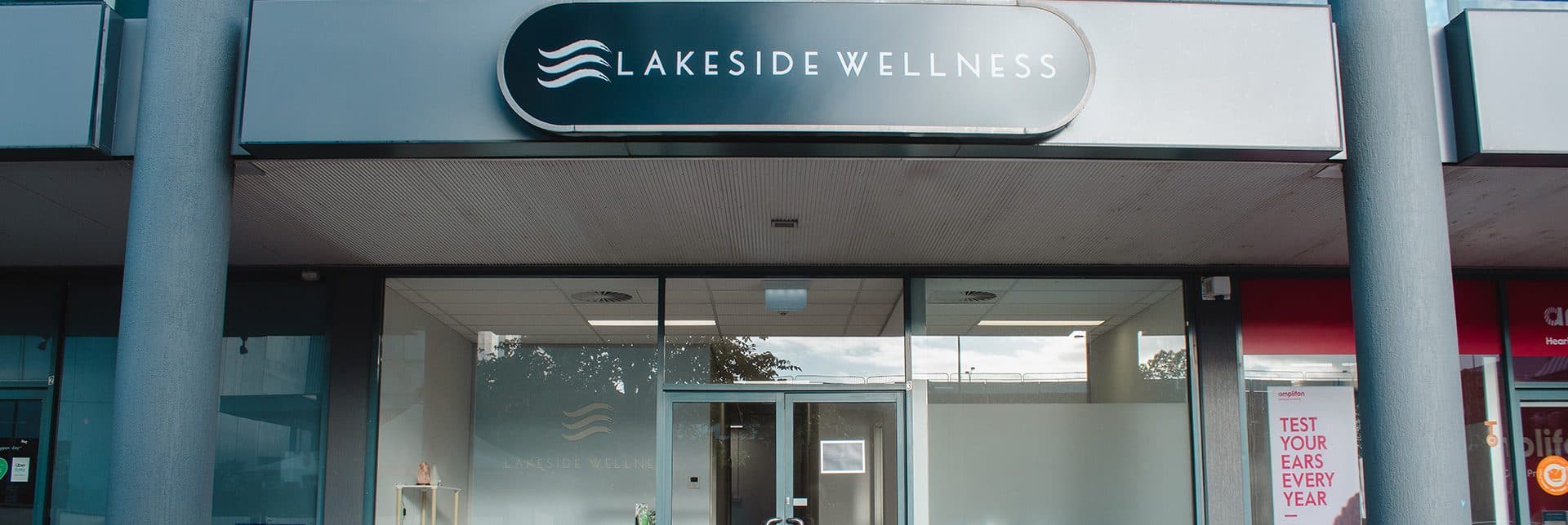 Lakeside Wellness shopfront on Benjamin Way, Belconnen